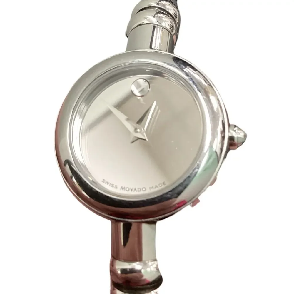 Movado Watch Women’s 1Size Bracelet Quartz Watch Stainless Steel Silver Color